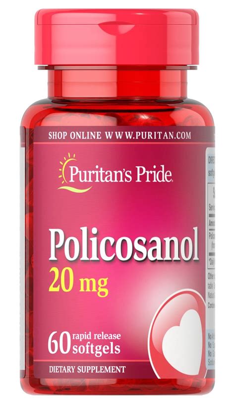 puritan s pride policosanol 20 mg 60s [exp 2 2021] hktvmall online