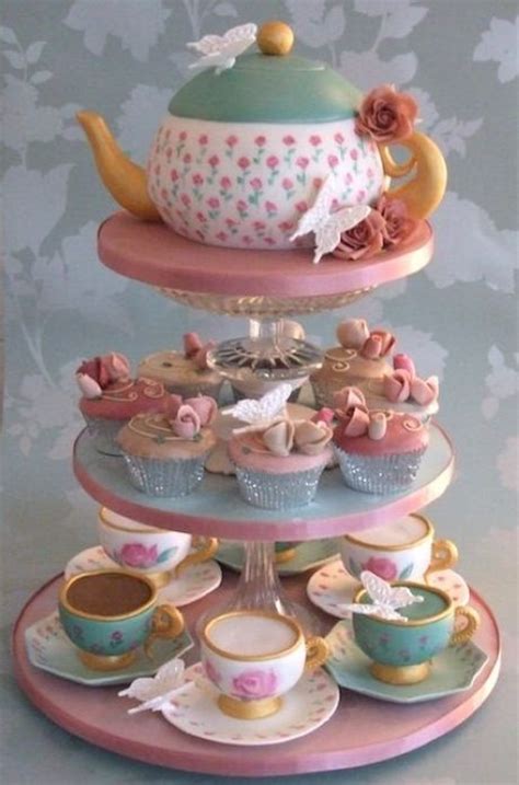 teapot cake teacup cupcakes pictures   images  facebook tumblr pinterest