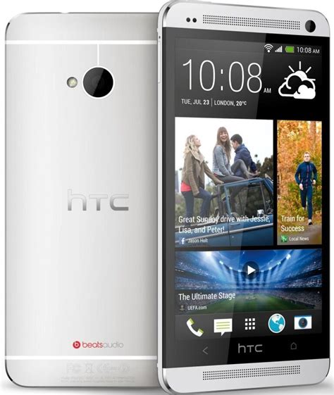htc one m7 pn07120 atandt unlocked lte android 4 1 32gb smartphone silver