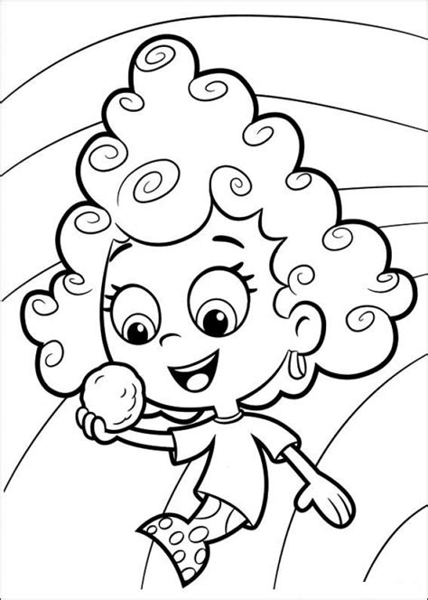 bubble guppies coloring pages  printable
