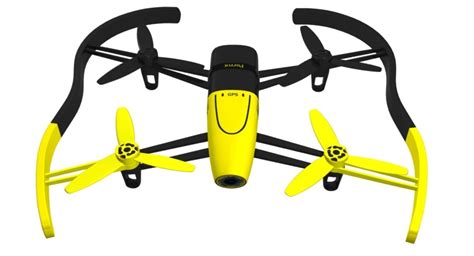 parrot bebop drone yellow  model max obj ds fbx mtl cgtradercom
