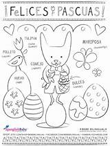 Coloring Easter Pascuas Spanish Printable Sheet Sheets Pascua Felices Spanglishbaby Bilingual Activity Vocabulary Bebe Teaching Choose Board Visit sketch template