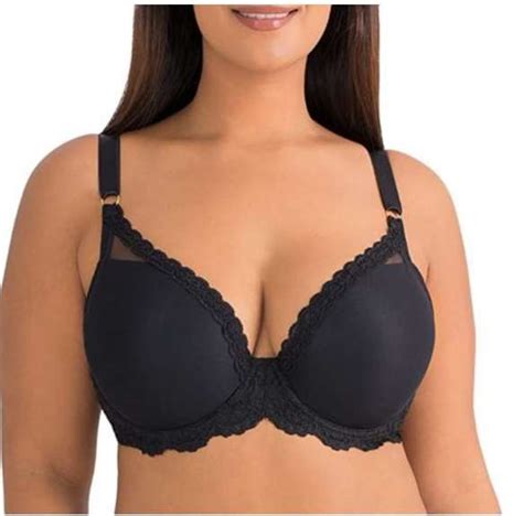 smart and sexy women s plus size curvy plunge light lined bra with added