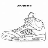 Jordan Coloring Pages Shoes Color Sheets Getcolorings Printable sketch template
