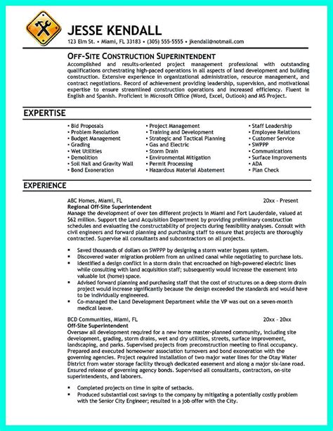 awesome cool construction project manager resume   applied check
