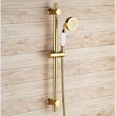 gold plated metal sus stainless steel strong  brass hand shower head  adjustable