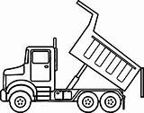Dump Truck Drawing Coloring Drawings Pages Clipart Vector Monster Easy Choose Board  Paintingvalley sketch template