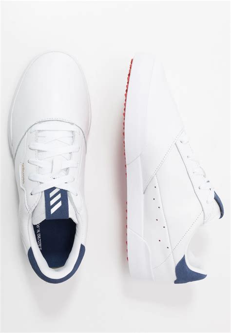 adicross retro golfschoenen footwear whitesilver metallictech indigo  zalandonl