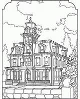 Coloring Pages House Victorian Houses Color Colouring Adult Printable Christmas Sheets Clipart Print Popular Gratis Library Azcoloring Coloringhome Printables Afkomstig sketch template