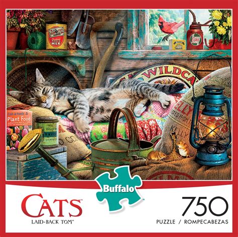 Buffalo Games Cats Series Laid Back Tom 750 Pieces Jigsaw Puzzle