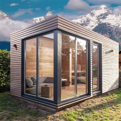 aussensauna mit viel glas gartensauna gartenhaus mit sauna saunahaus