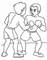 Boxing Coloring Friends Two Pages Kids sketch template