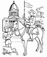 Coloring Pages Canada Canadian Horse Police Mounted Royal Sheets Color Kids Honkingdonkey Guard Mounties Memorable National Gallant Event Printable Riding sketch template