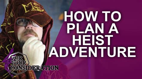 plan  heist adventure   rpg youtube