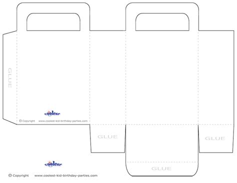 printable paper bag templates  printable templates