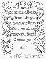Coloring Another Bible Pages Printable Verse John Kids School Crafts Color Sheets Jesus Craft Sunday Adult Print Commandment Colouring Coloringpagesbymradron sketch template