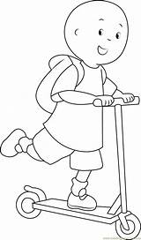 Caillou Going Coloringpages101 sketch template