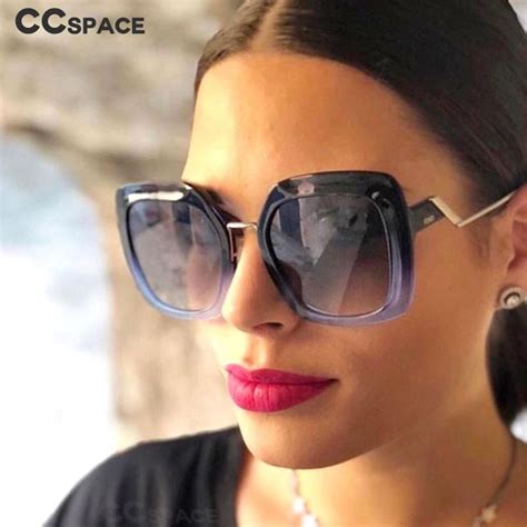 double colour oversize square ladies sunglasses 5 colours in 2020