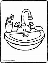 Basin Drawing Wash Washbasin Coloring Colouring Pages Clipartmag Printable Paintingvalley Drawings sketch template