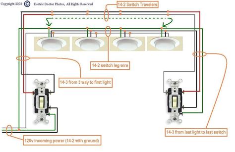 diagram  wiring   switches  multiple lights power starting