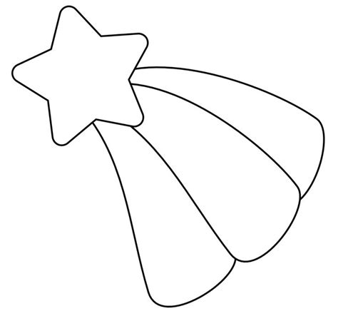 shooting star outline clip art library