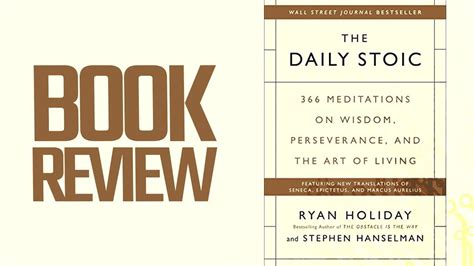 daily stoic book review youtube