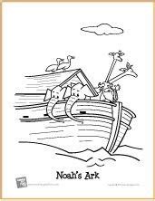 noahs ark  coloring page  story sunday school coloring