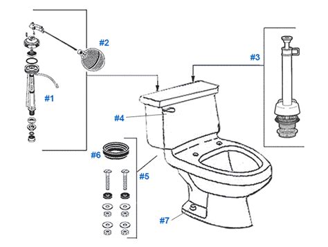 mansfield aleur toilet replacement parts