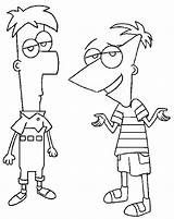 Ferb Phineas Coloring Pages Kids Drawings Cartoon Disney Easy Trace Printable Drawing Sketches Color Characters Print Flynn Und Draw Cute sketch template