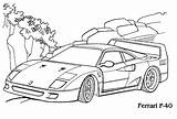 Macchine Ferrari sketch template