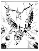 Hawkman Hawkgirl sketch template