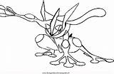 Greninja Coloring Pokemon Pages Mega Color Getcolorings Printable Sheets sketch template
