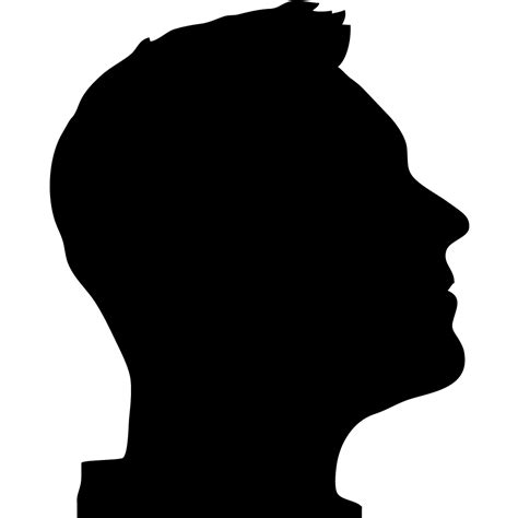 face profile silhouette clip art clipart