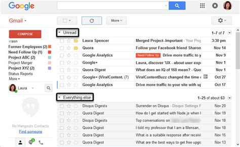 gmail inbox   sections gmail  response tutorial