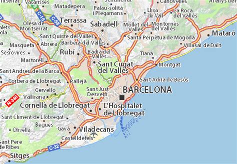 michelin barcelona map viamichelin