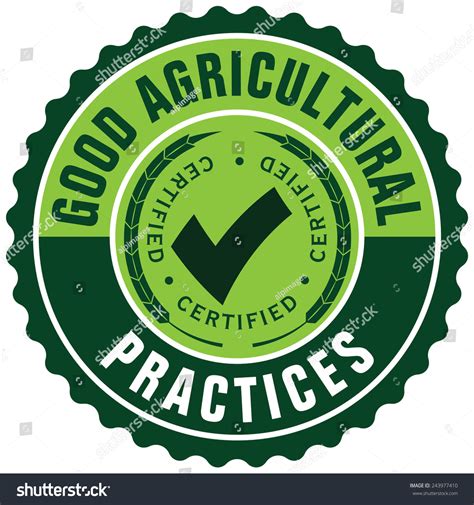 good agricultural practices label stock vector  shutterstock