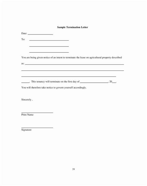 termination  lease agreement template awesome  tenancy termination