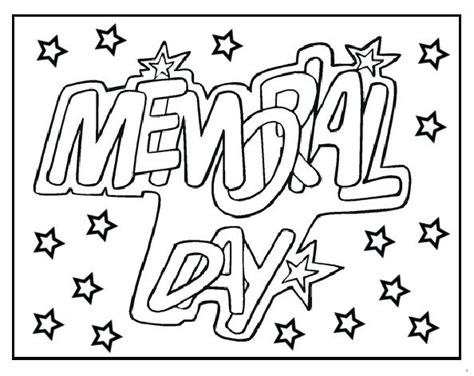 memorial coloring page images