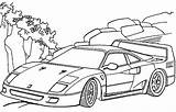 Ferrari Coloring Pages F40 Cars Car Getdrawings Drawing Printable Getcolorings Color Kids Pag sketch template