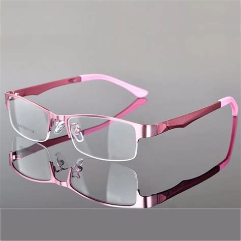 reven jate half rimless eyeglasses frame optical