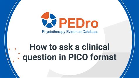 clinical question  pico format english youtube