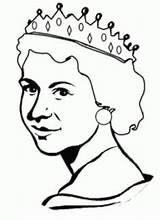 Elizabeth Ii Queen Coloring Getdrawings Pages sketch template