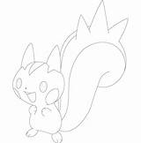 Pokemon Pachirisu sketch template