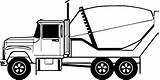 Truck Cement Drawing Coloring Pages Line Wecoloringpage Santa Cool Paintingvalley sketch template