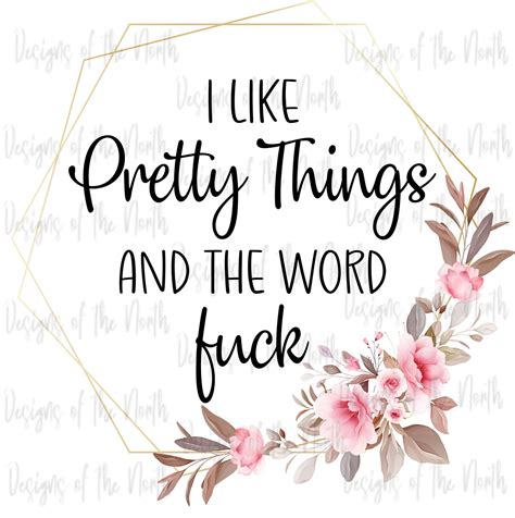 i like pretty things and the word fuck pretty things etsy