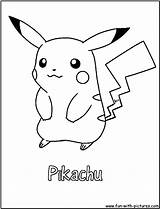 Pikachu Coloring Pokémon sketch template