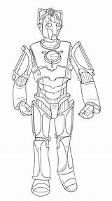 Pages Coloring Steel Real Who Doctor Cyberman Colouring Dr Ambush Sketch Cybermen Atom Drawing Colour Printable Dalek Book Drawings Line sketch template