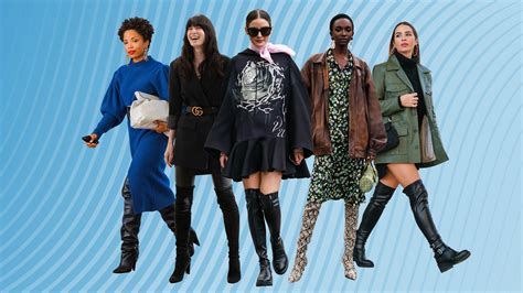 how to wear over the knee boots this fall and winter glamour
