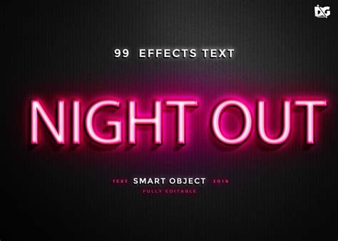 neon text effect psd  effects