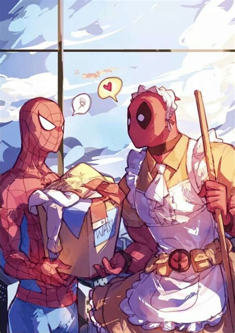 Deadpool X Spiderman Iron Man Spideypool Anime